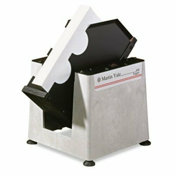 MartinYale, Tabletop Paper Jogger, 15-1/4w X 11-1/2d X 15-1/4h, Gray, Premier Martin Yale, Mfr#: 400